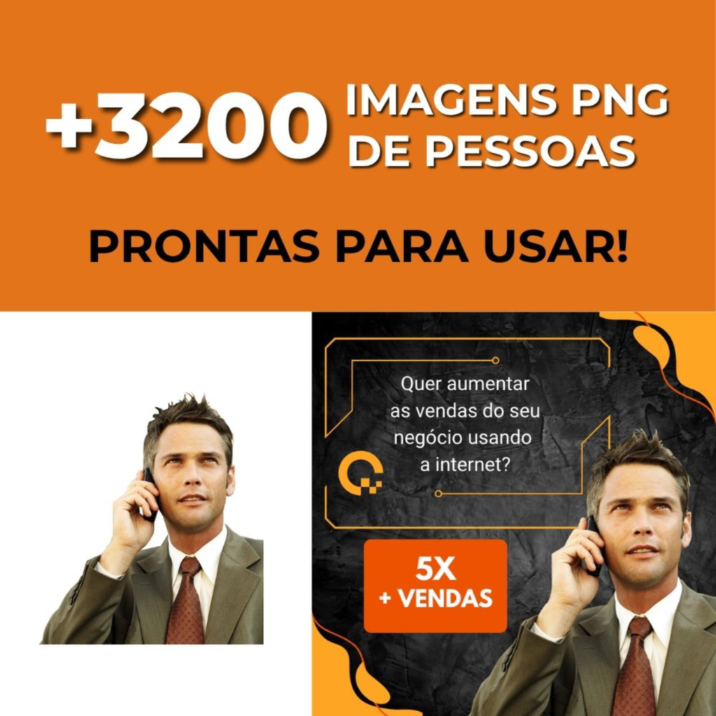 imagem do produto "3200 imagens de pessoas PNG" - uso profissional parra composição de artes graficas, artes para redes sociais, anúncios. Produto digital à venda no Portal dos Infoprodutos.